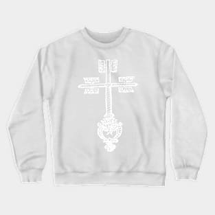 medieval key white Crewneck Sweatshirt